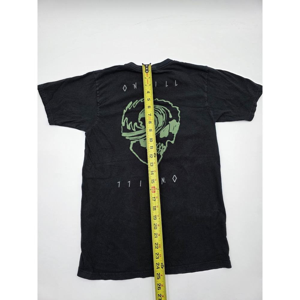 ONeill Black Skull Wave Graphic T Shirt Modern Fit Mens Small - Picture 13 of 13
